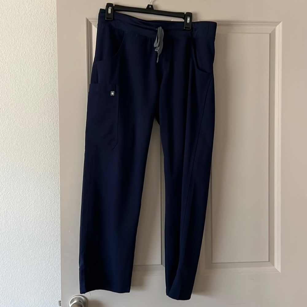 Navy Figs Cargo Scrub Pants